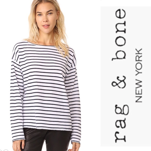 rag & bone Tops - 🆕 rag & bone Dakota striped long sleeve tee